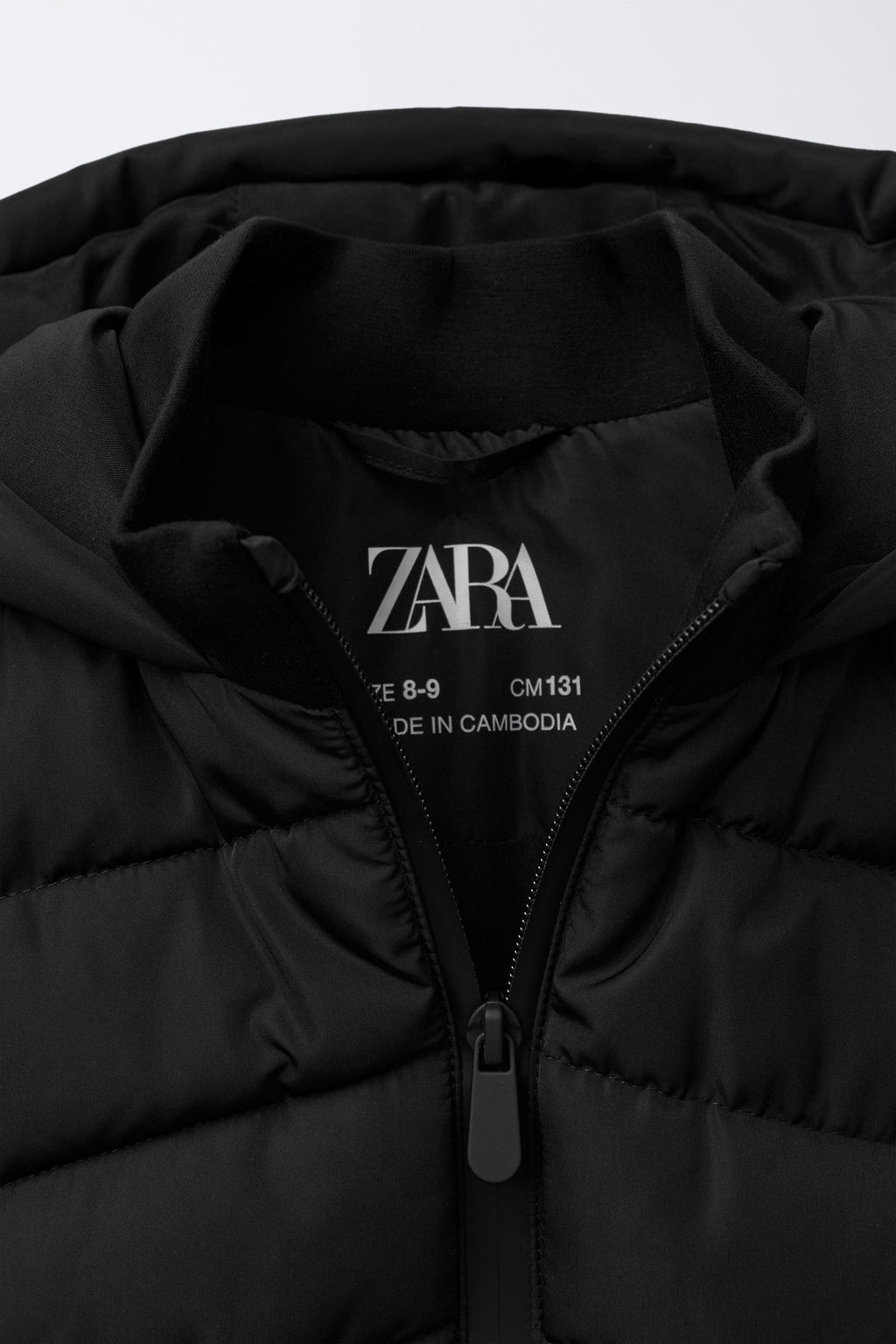 NEOPRENE-EFFECT SLEEVE PADDED JACKET - Zara фото 7