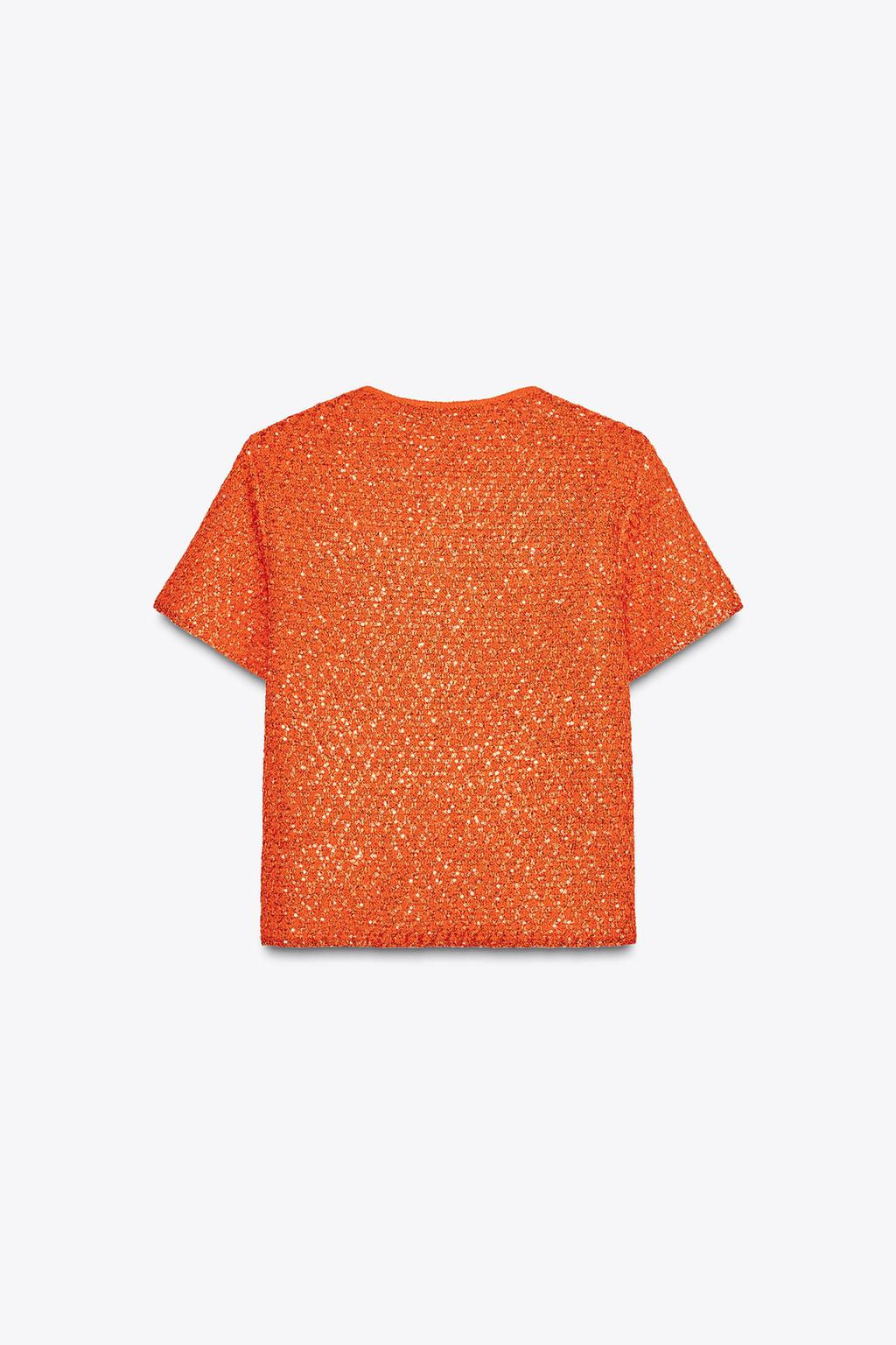 SEQUIN KNIT TOP - Zara фото 6