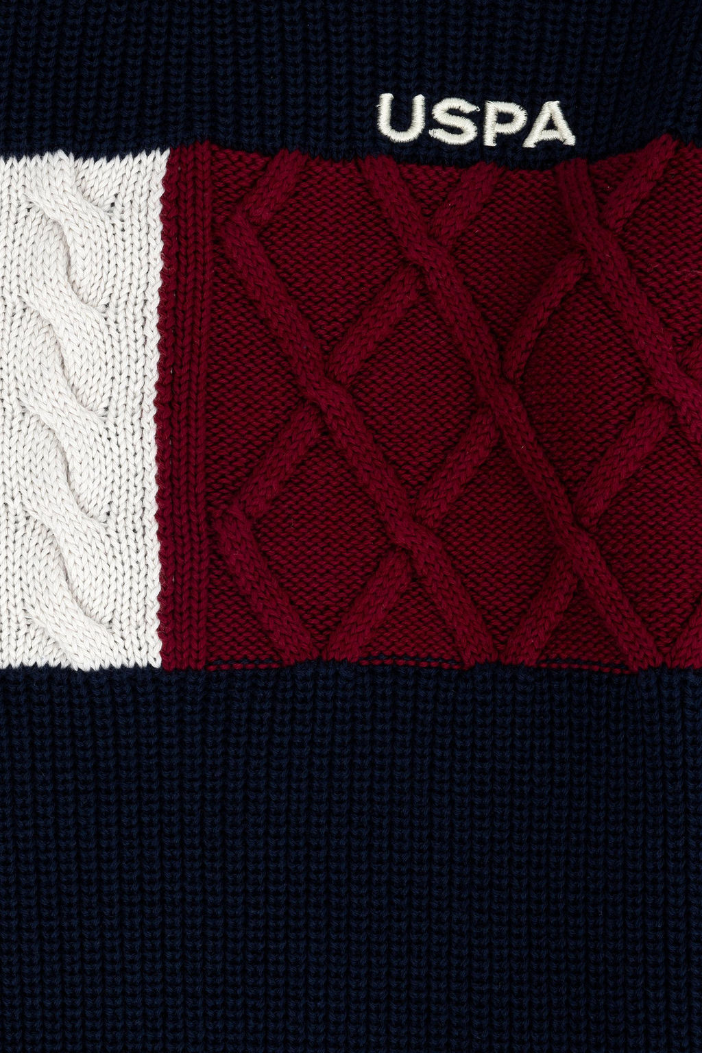 Свитер U.S. Polo Assn темно-синий из хлопка