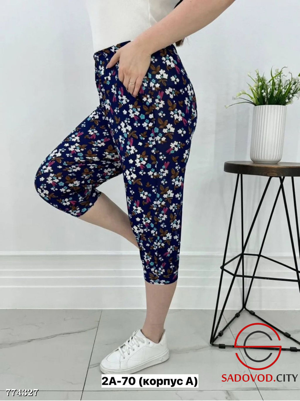 Женские бриджи в цветочек - Bruno фото 3