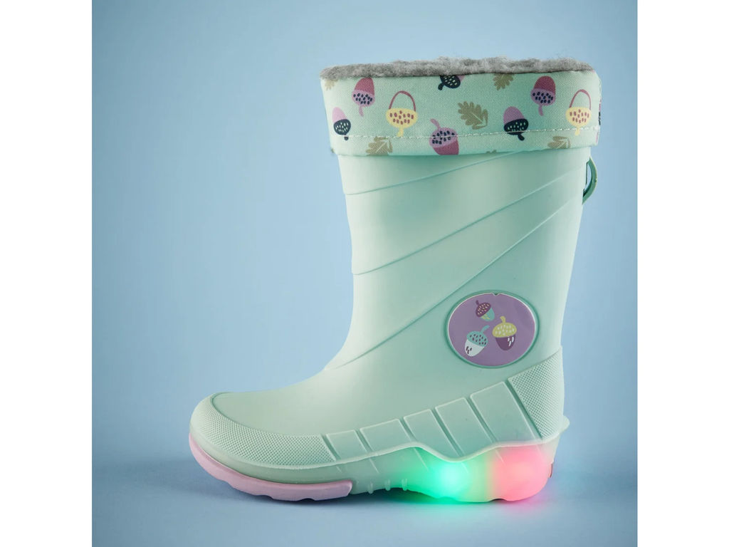 Утепленные резиновые сапоги для девочек LUPILU с мигающими пятками  фото 40