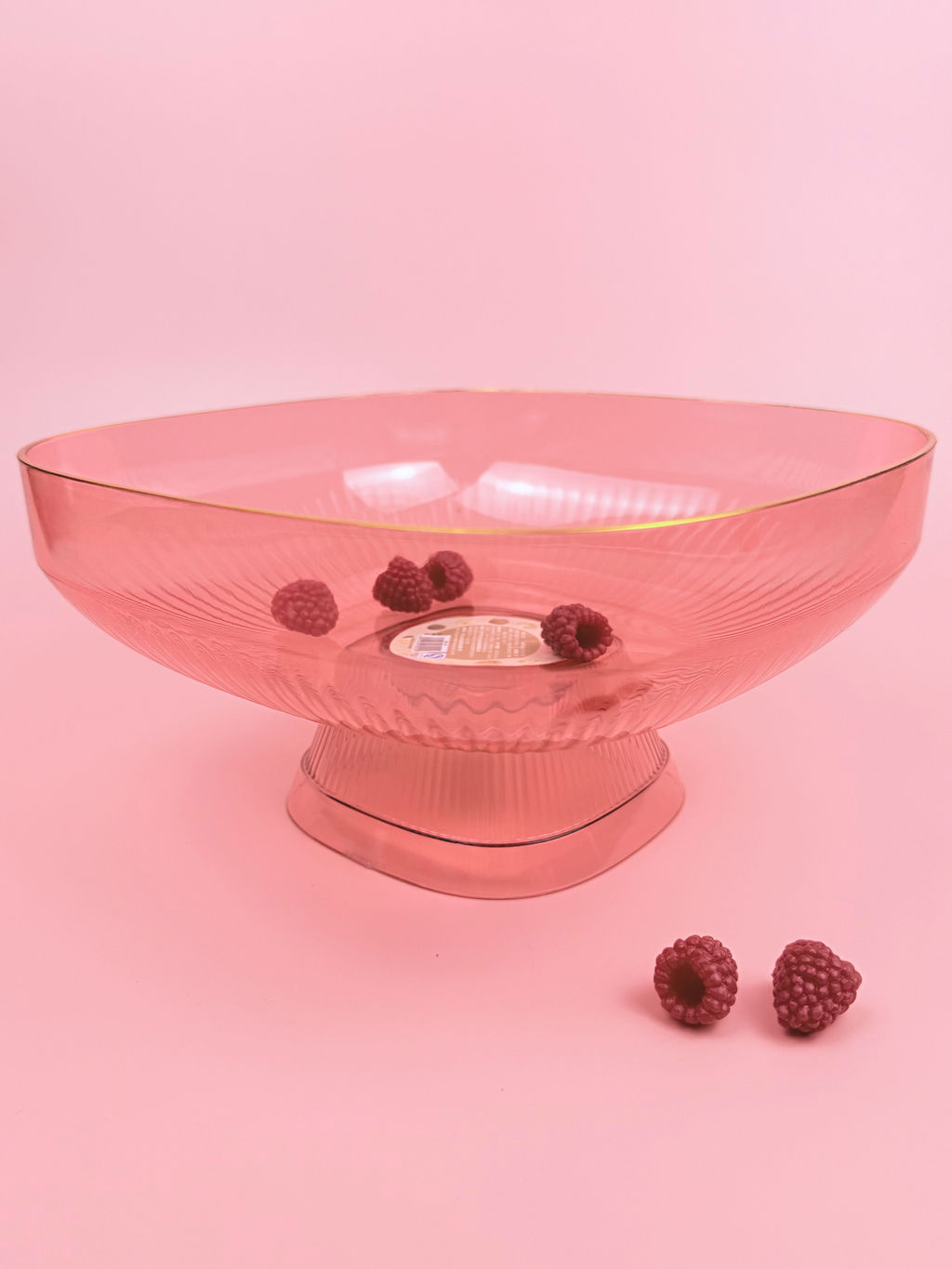 Ваза на ножке 23см (пластик) цвет микс OLS-033А-43