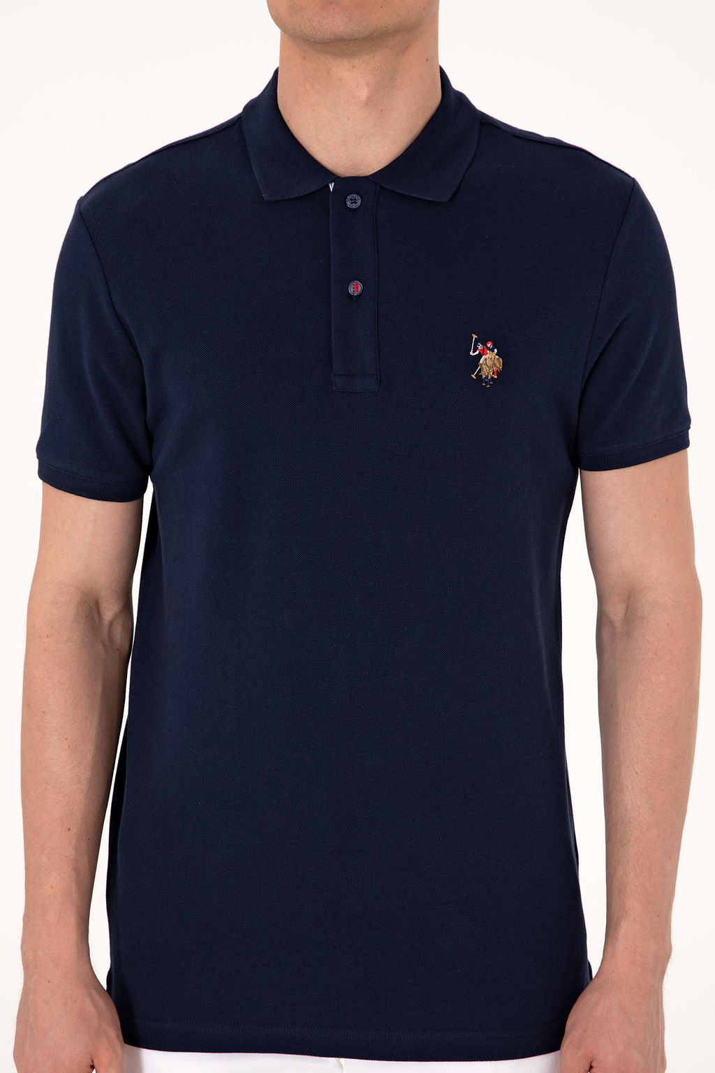 Erkek Slim Fit Polo Yaka Lacivert Basic Ti__rt Sepette S_rpriz _ndirim - U.s. polo assn фото 6