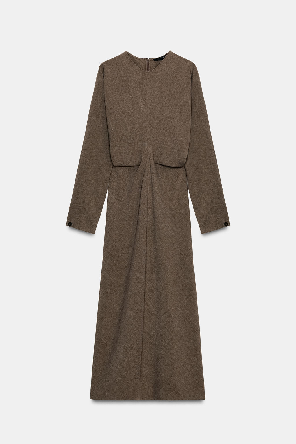 ZW COLLECTION DRAPED MIDI DRESS - Zara фото 5