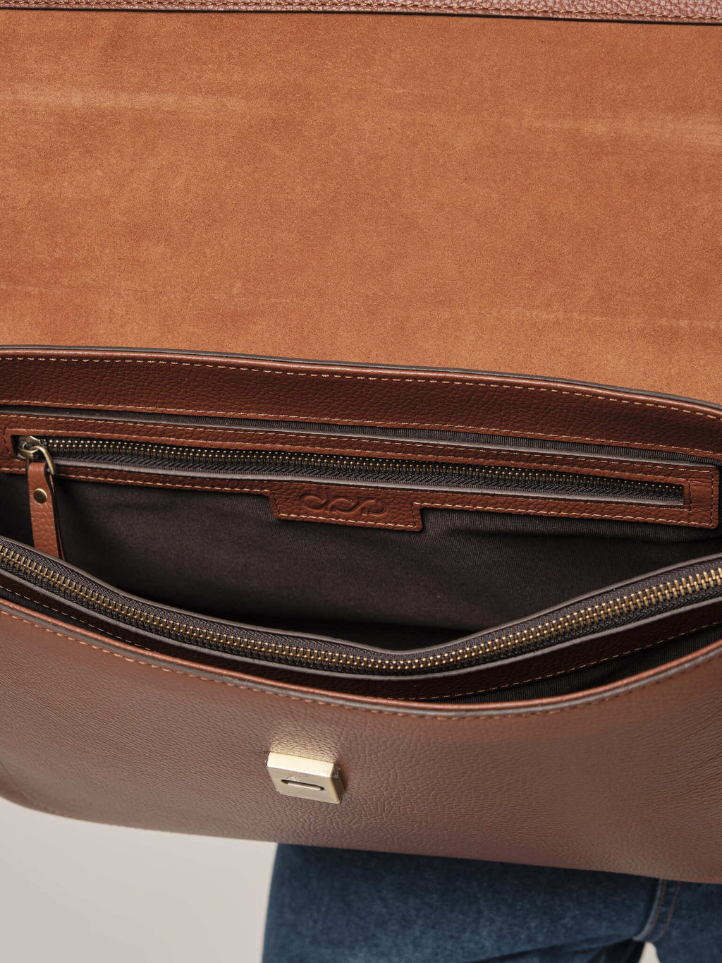 Мужская кожаная сумка Levi DBR 7115 коппер фото 4