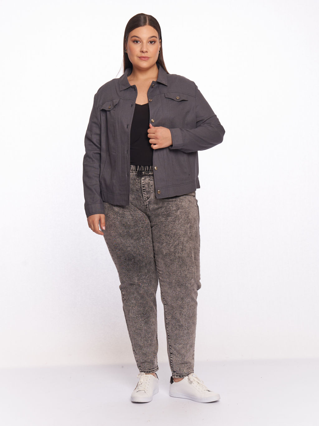 Жакет льняной ZGA08052GRY23