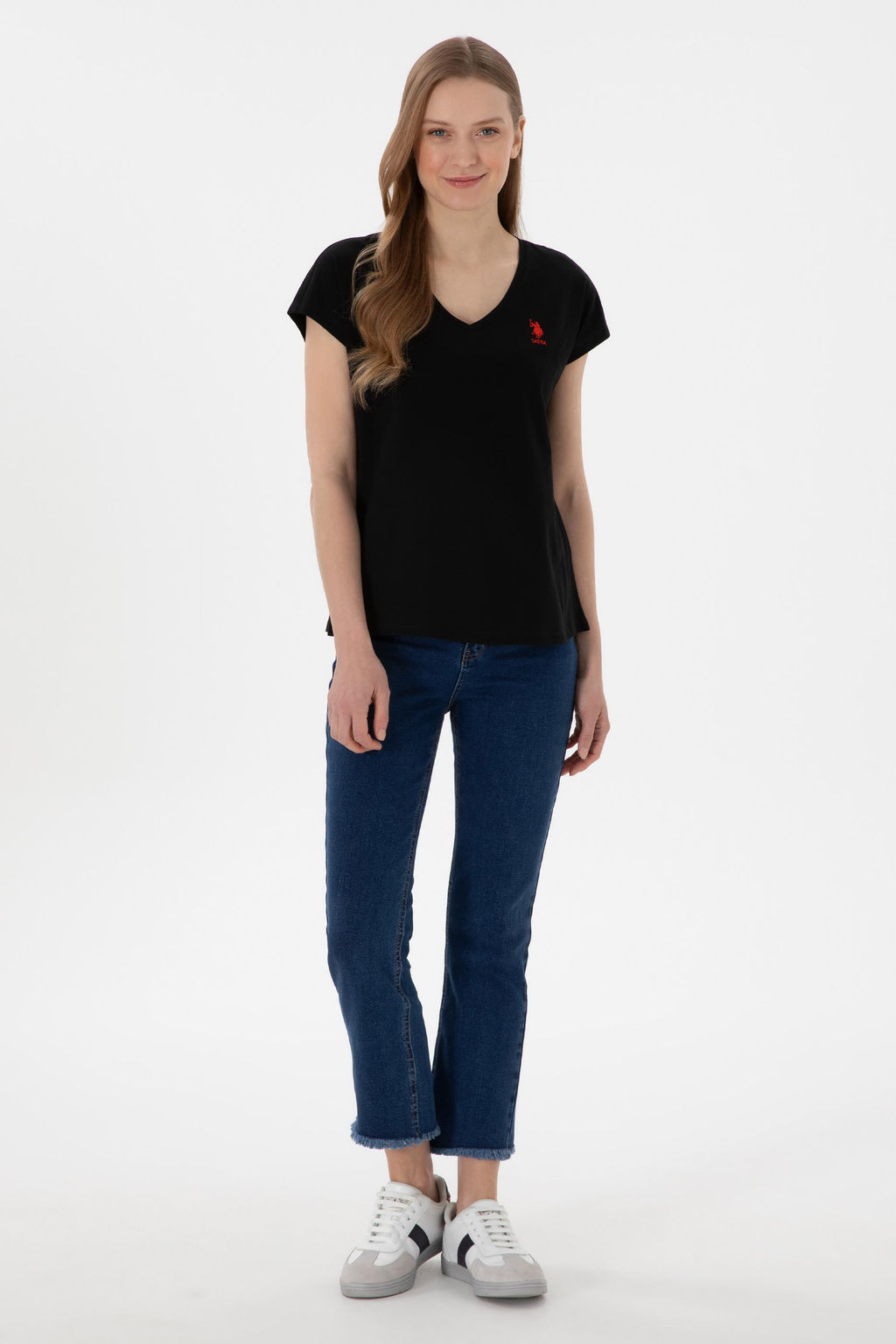 Kad_n Siyah Basic Ti__rt Sepette S_rpriz _ndirim - U.s. polo assn фото 5