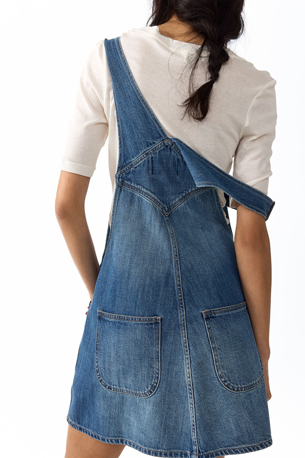 Vestido peto en denim - H&m фото 4