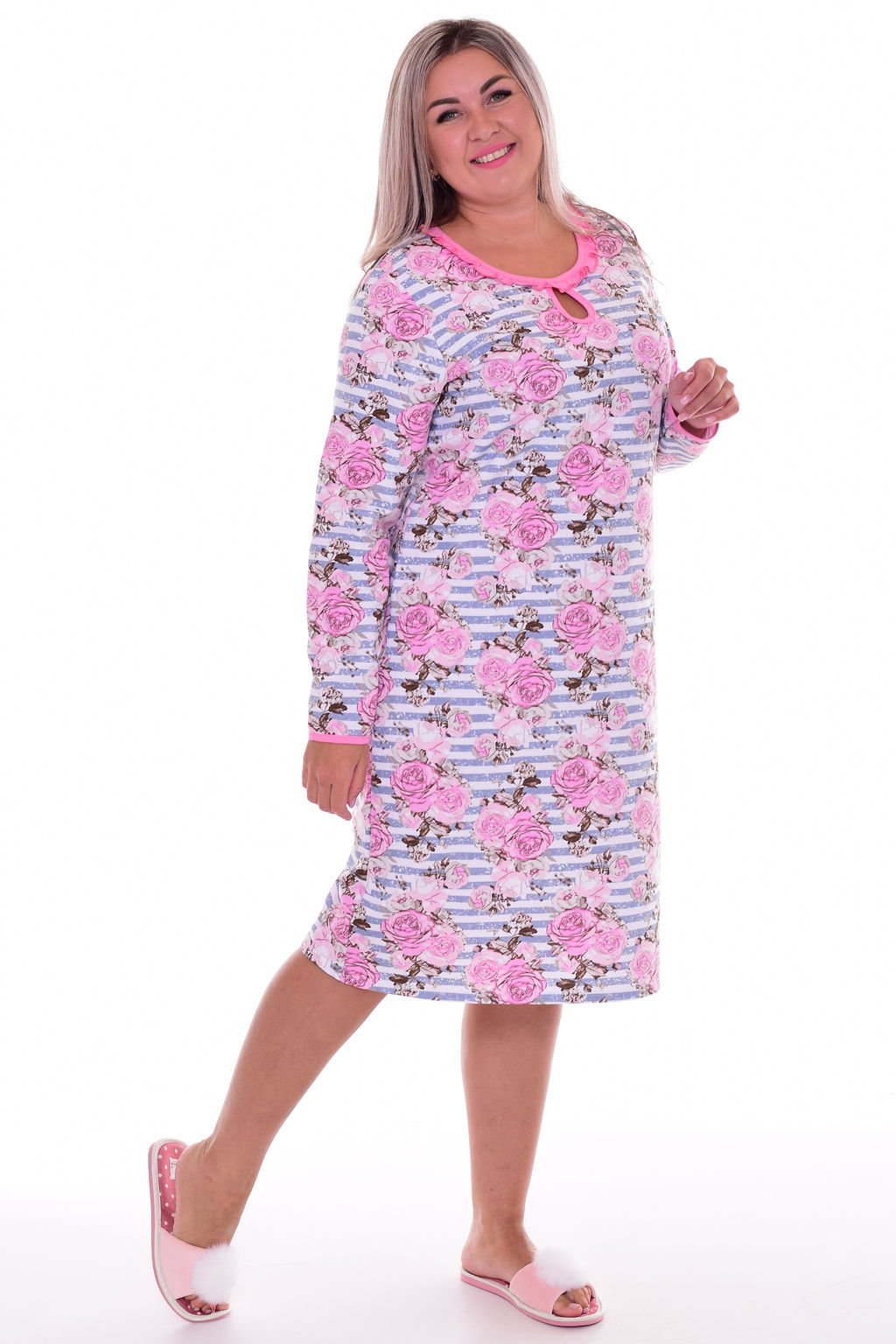 Сорочка женская 2-049б (розовый)