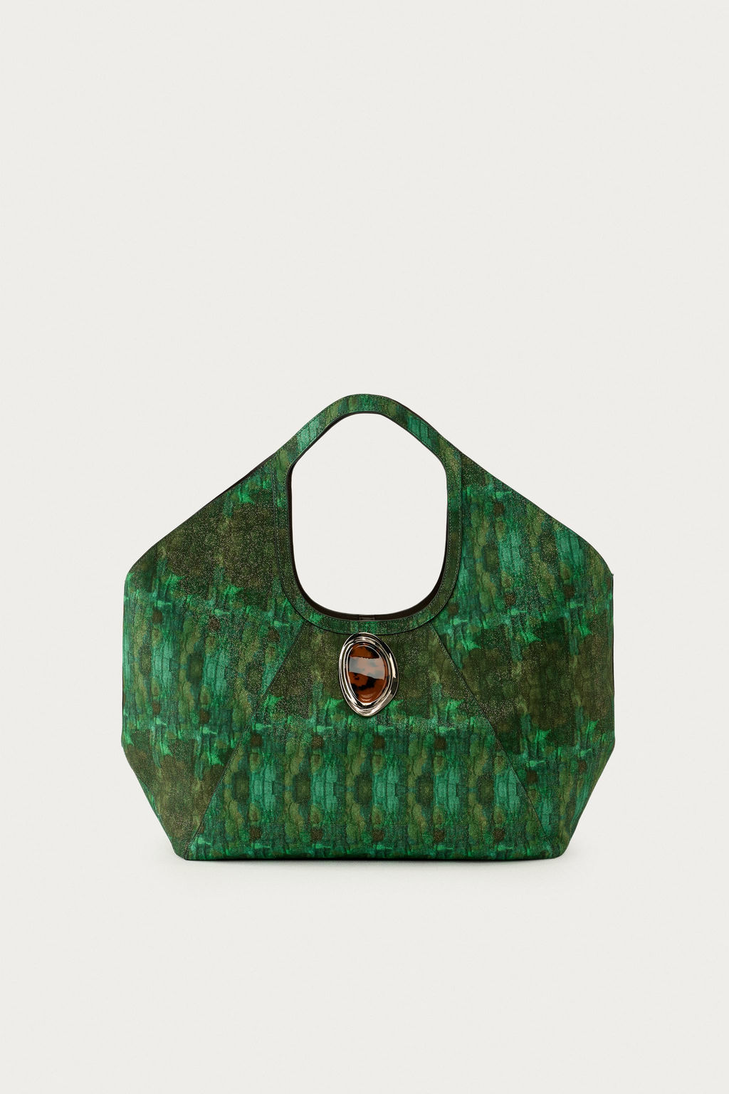 MAXI SHOPPER ESTAMPADO MARISA BERENSON X ZARA / Verde