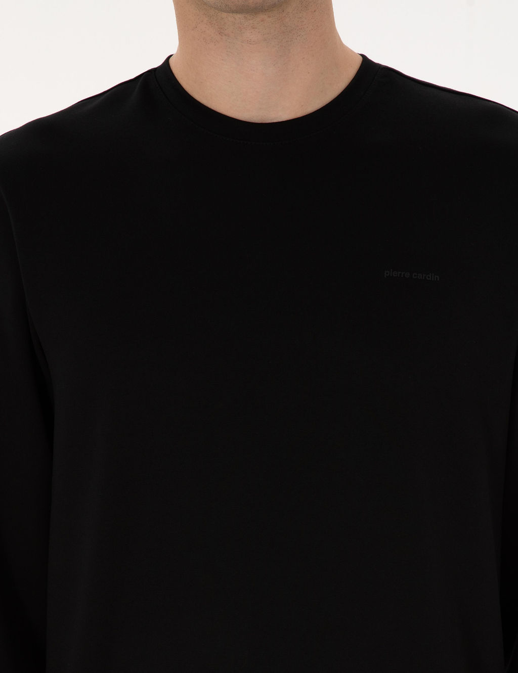 Siyah Regular Fit Sweatshirt - Pierre cardin фото 6