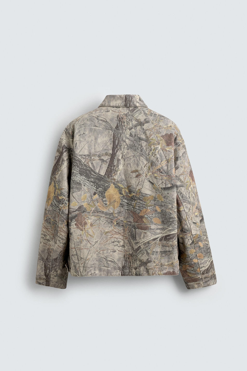 WASHED JACKET ABSTRACT PRINT - Zara фото 8