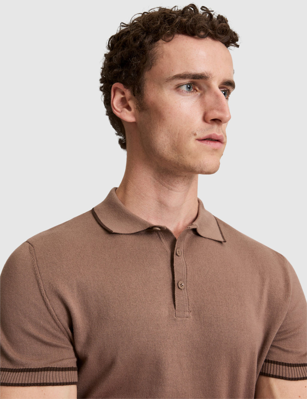 Vizon Slim Fit %100 Pamuk D__meli Polo Yaka Triko Ti__rt