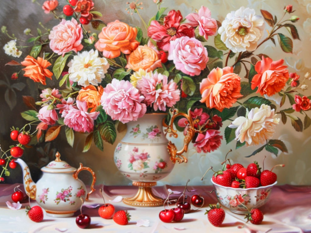 Картина по номерам на холсте и подрамнике 40х50 см