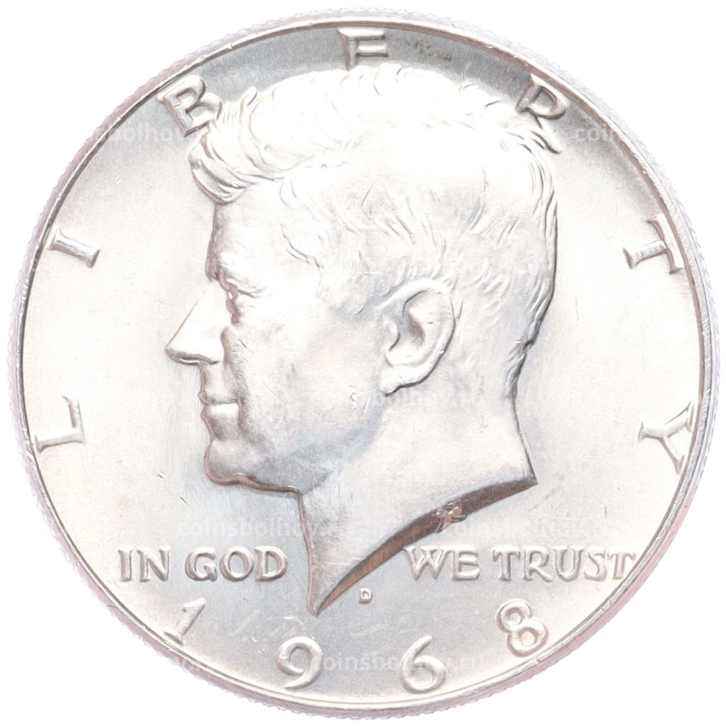 1/2 доллара (50 центов) 1968 года D США