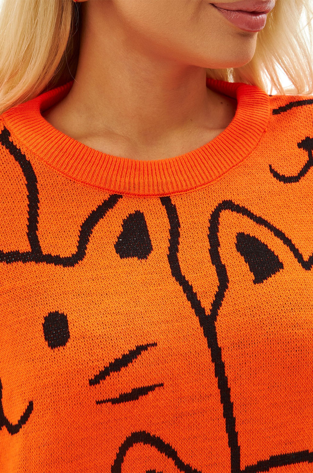 Женский удлиненный свитер оверсайз Happyfox - Happy fox фото 5