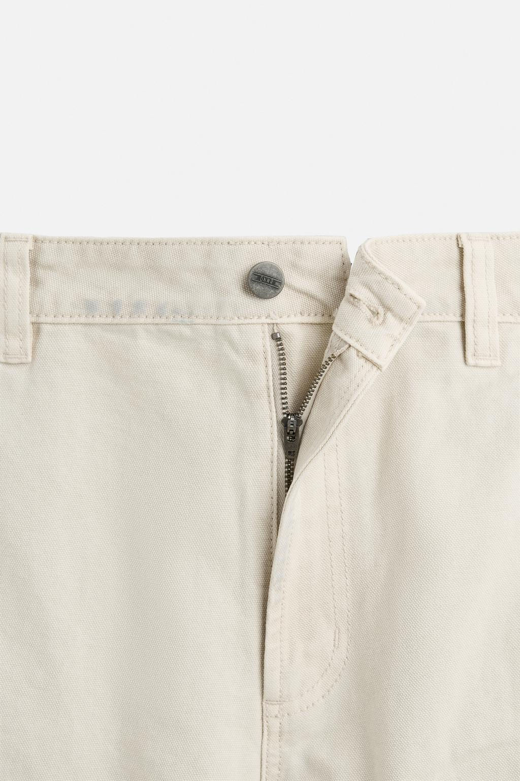 SPLATTER CARPENTER POCKET TROUSERS - Zara фото 8