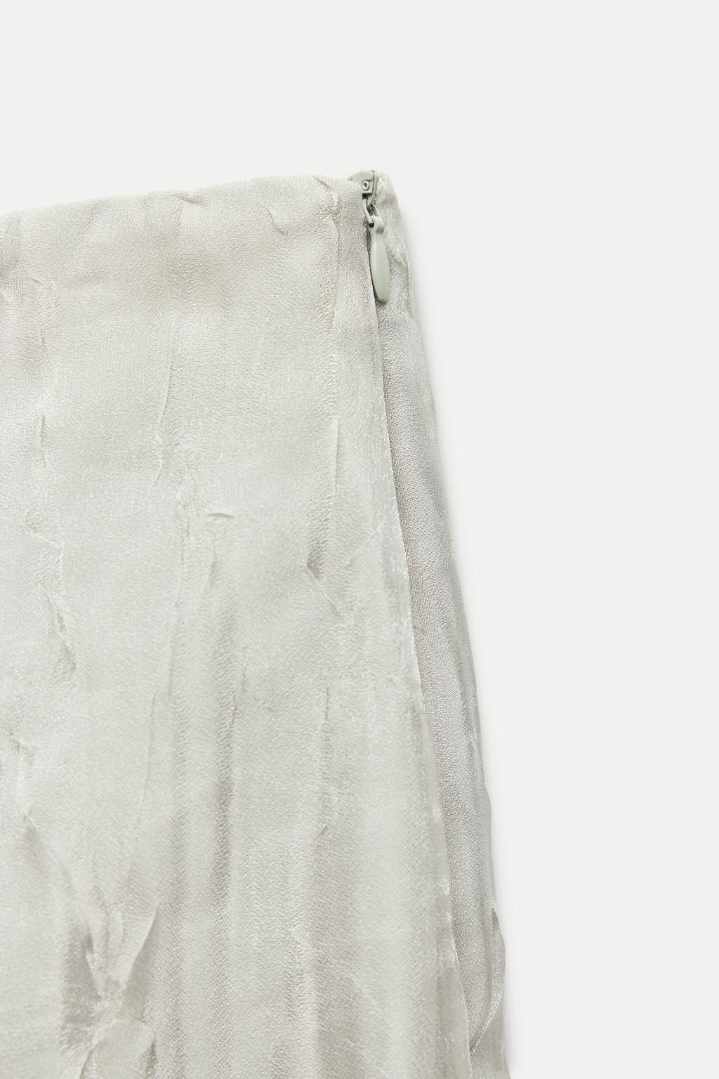 WRINKLED-EFFECT ORGANZA TROUSERS - Zara фото 6