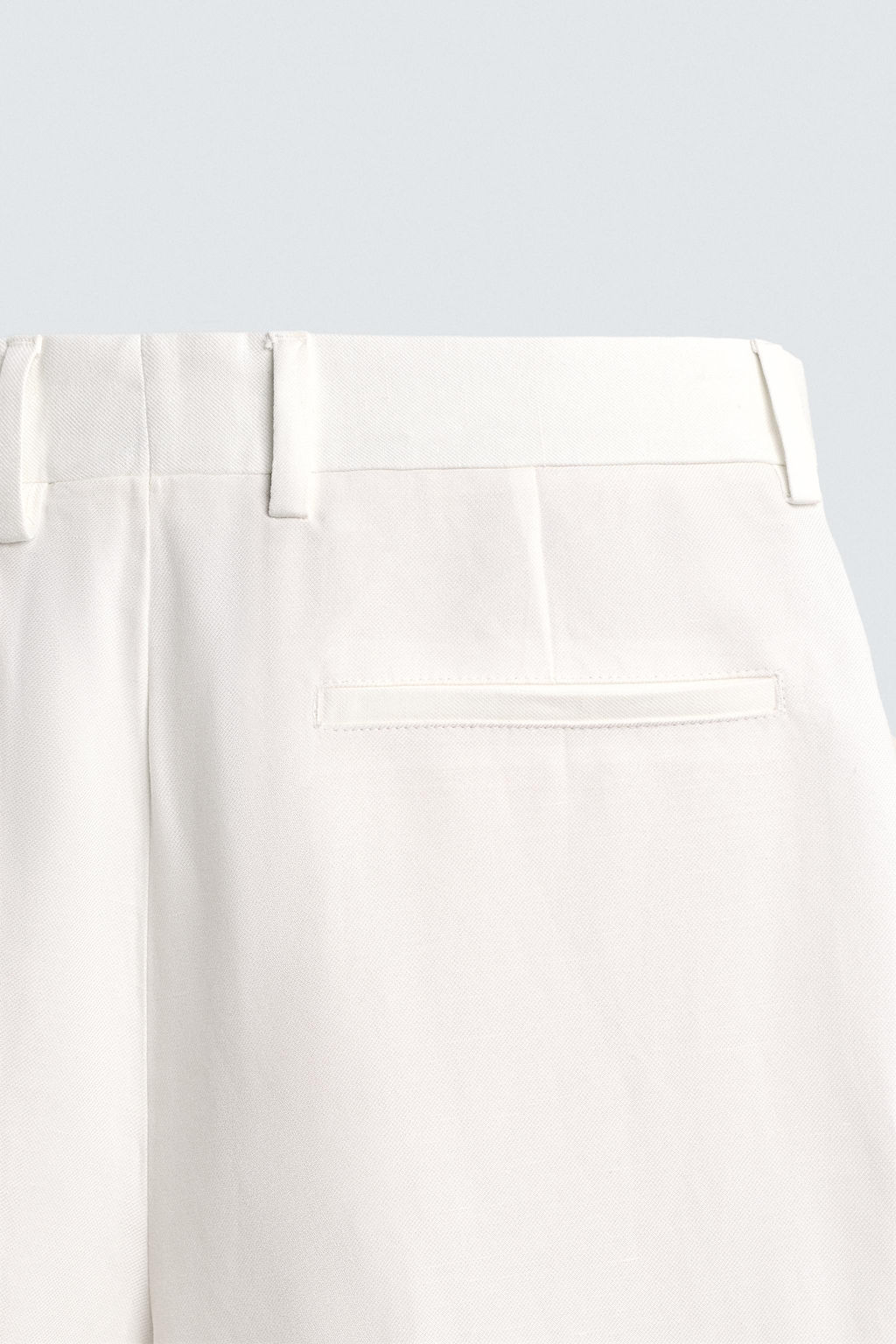 PANTAL?N RELAXED FIT TRAJE VISCOSA - LINO / Blanco - Zara фото 8