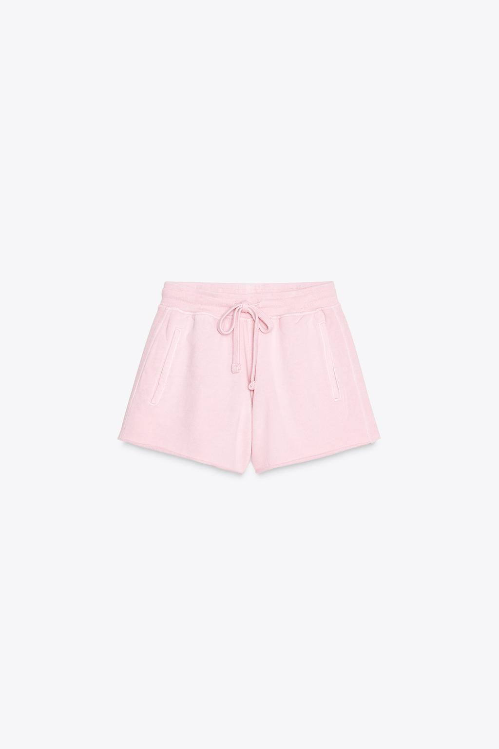 FADED-EFFECT FLEECE SHORTS - Zara фото 7