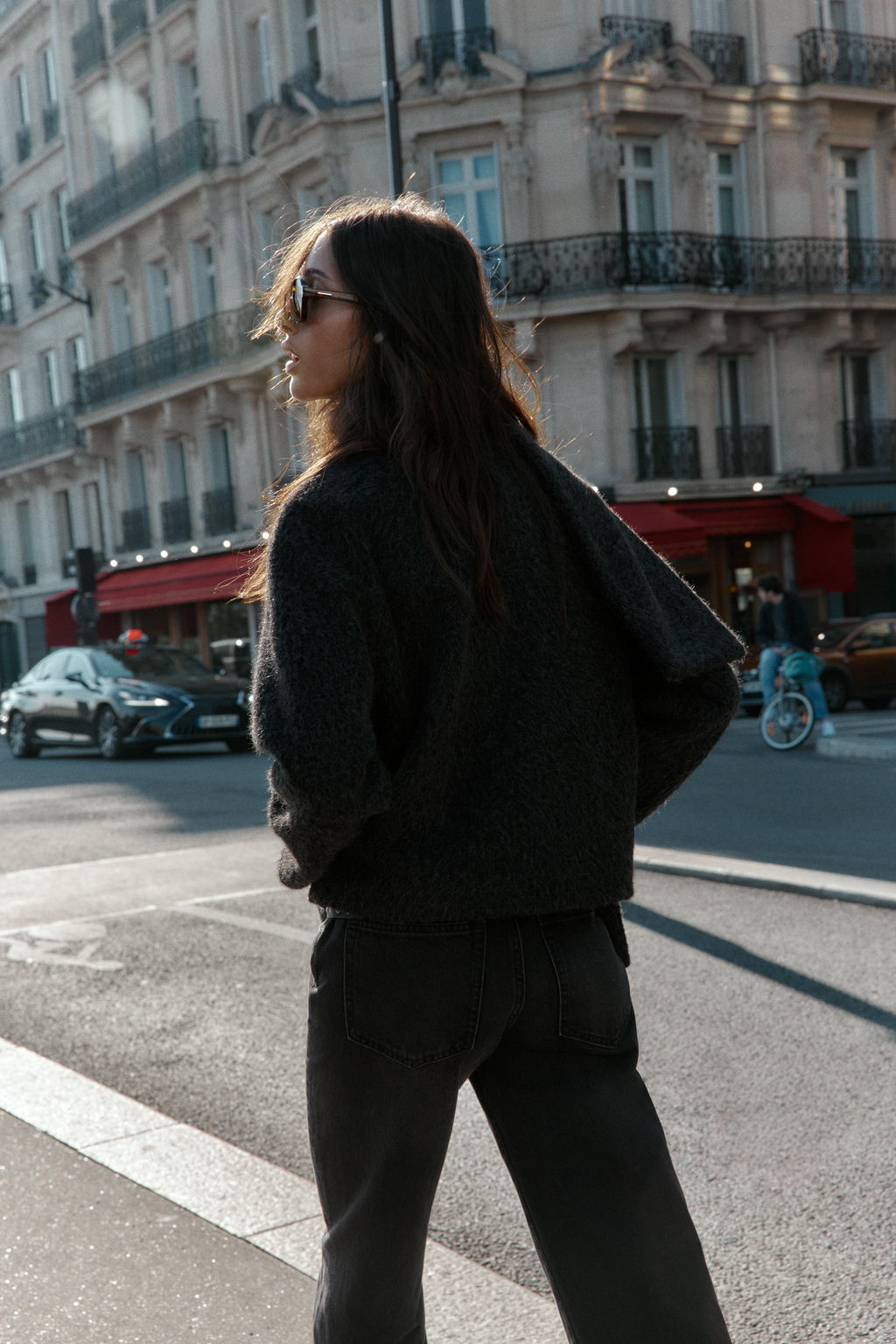 SHORT BOUCL_ COAT WITH SCARF - Zara фото 6
