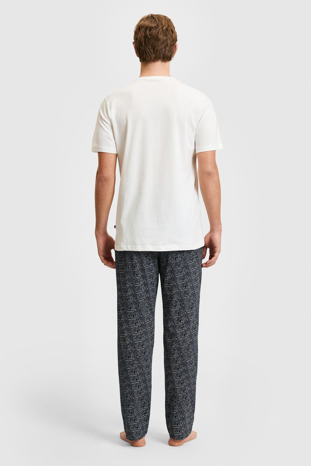 Erkek Ekru Pijama Tak_m_
