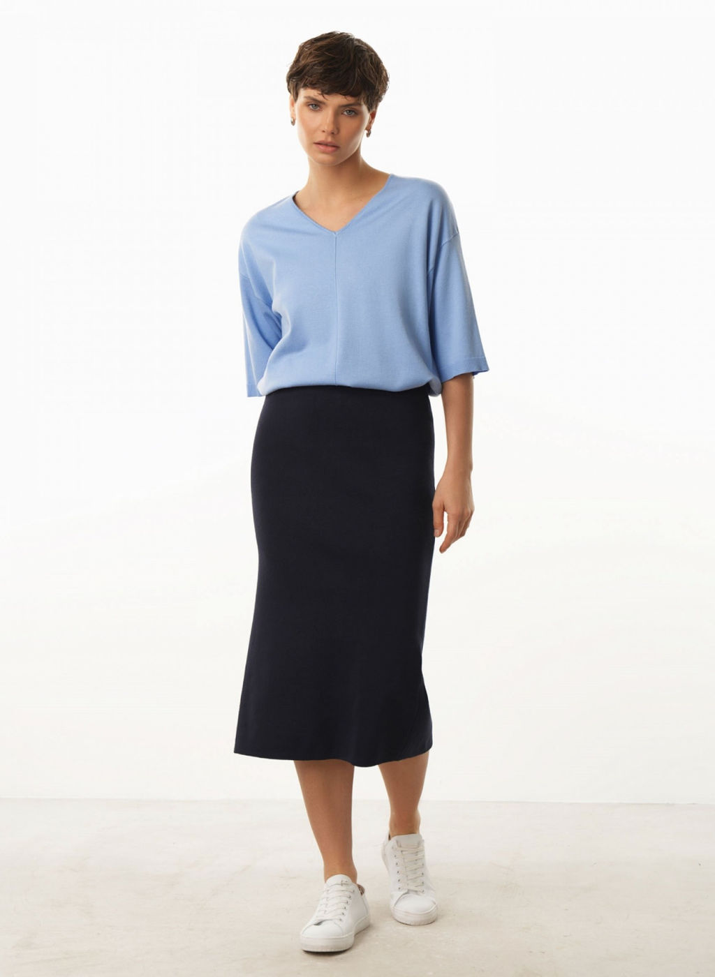 Conso/KJS 230717 - blue Джемпер женский фото 4