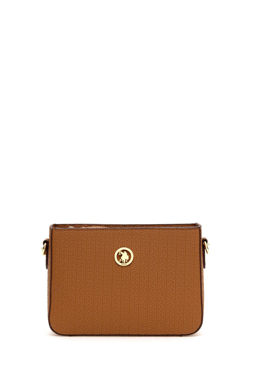 U. S. Polo Assn / Женская светло-коричневая сумка через плечо - U.s. polo assn фото 3