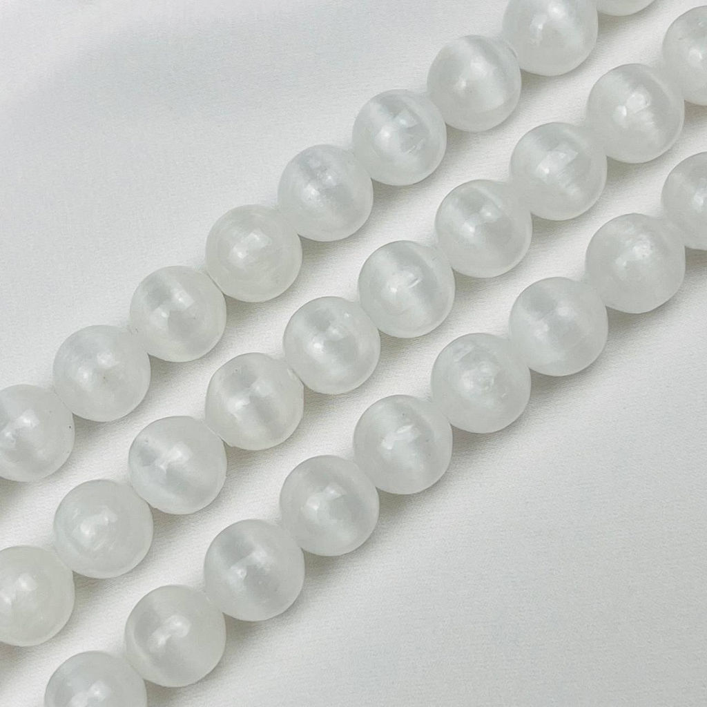 Бусины для украшений из Селенита (36 бусин)