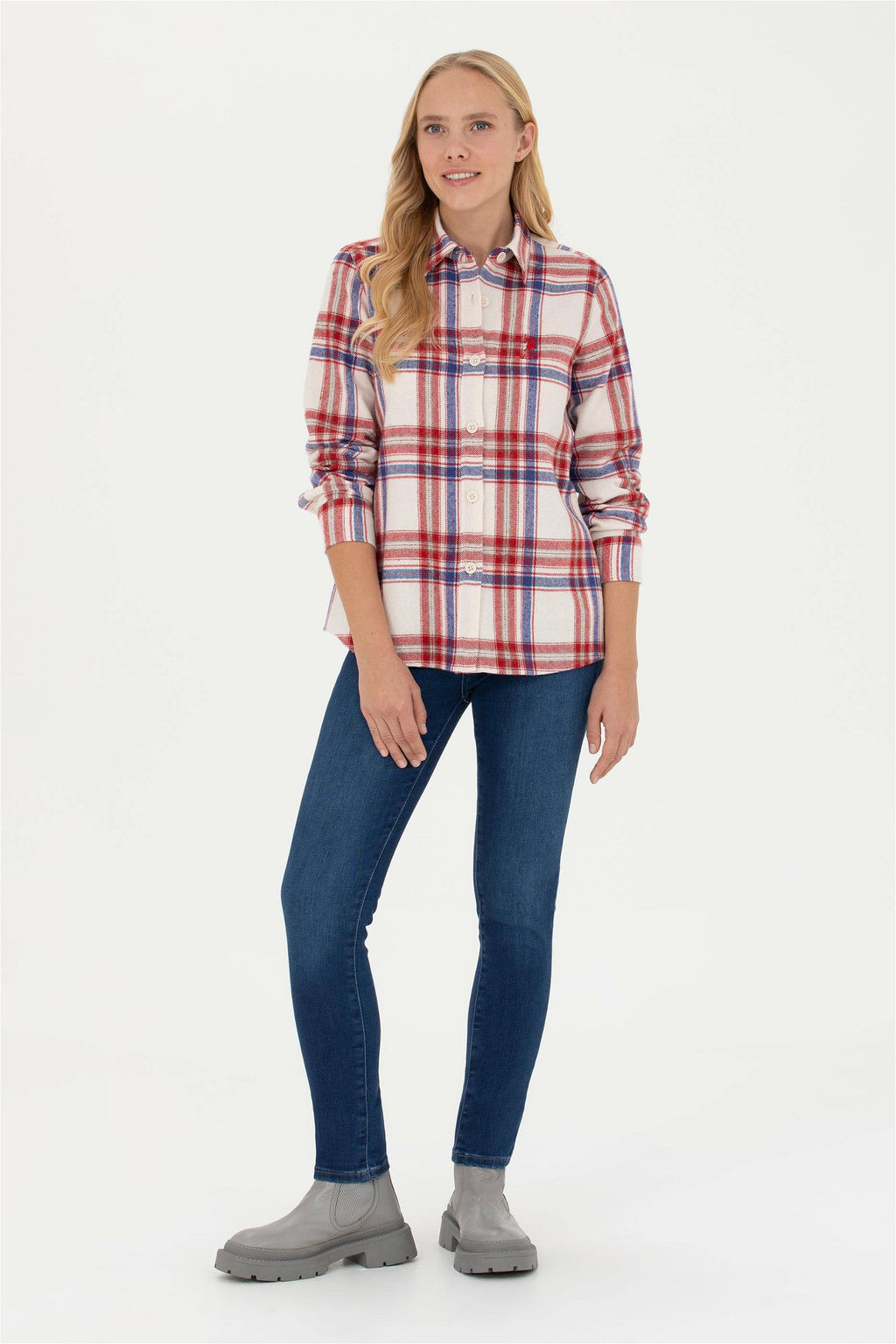 Женские темно-синие джинсовые брюки Неожиданная скидка в корзине