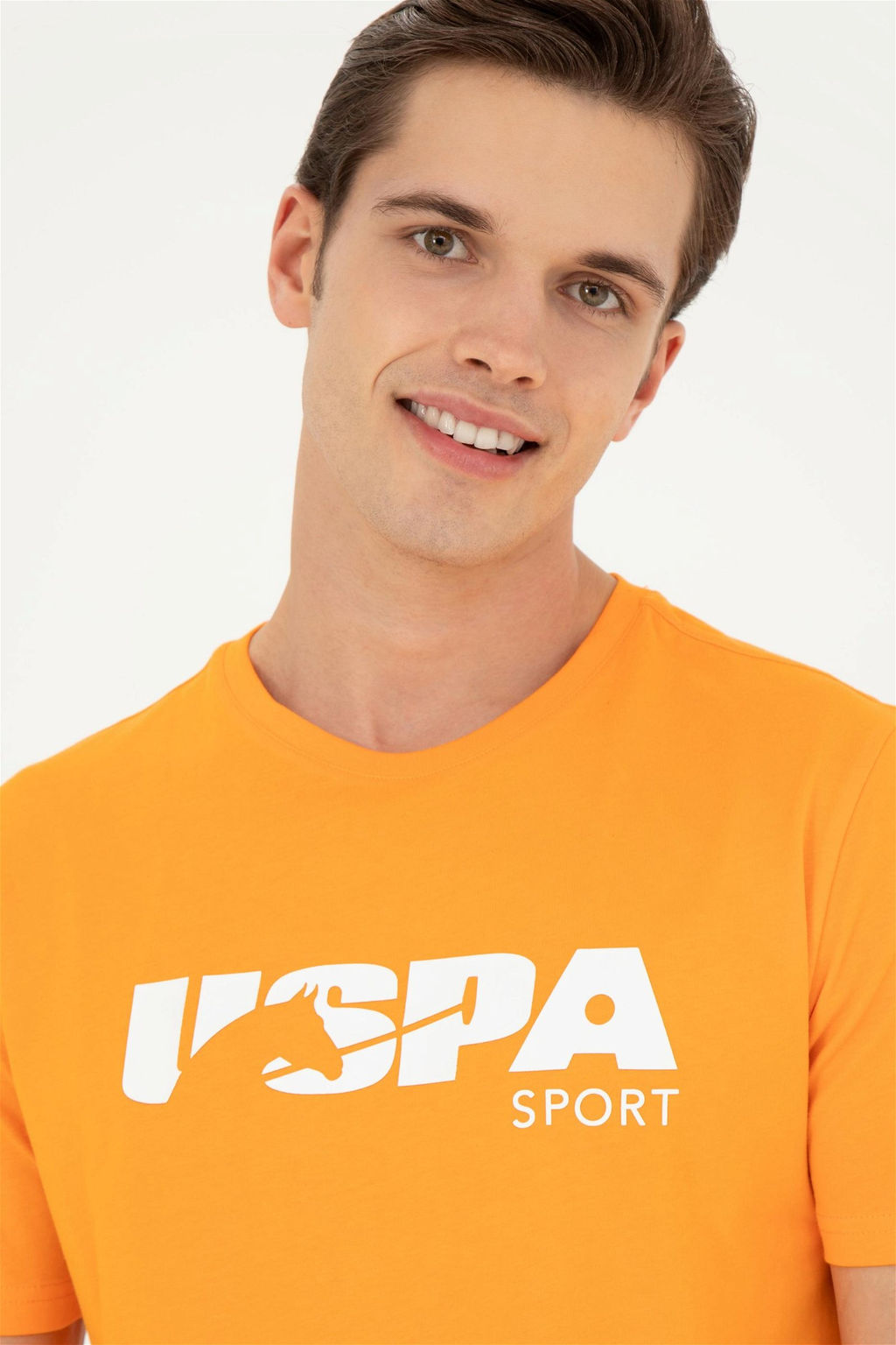 Мужская оранжевая футболка - U.s. polo assn фото 2