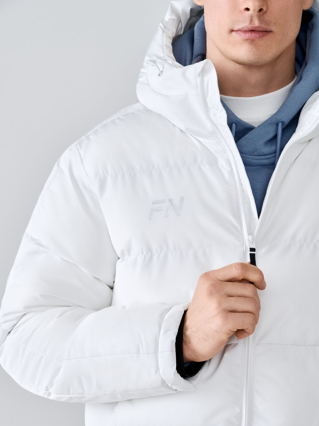 Пуховик FN Snowfall Long White