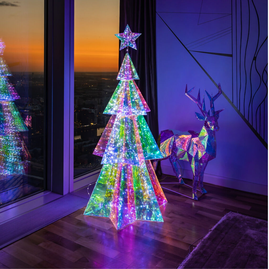ULD-R502 220V XMAS TREE Светильник декоративный Ёлка. 400 светодиодов. Белый свет. Цвет корпуса радужный. TM Uniel - Volpe фото 4