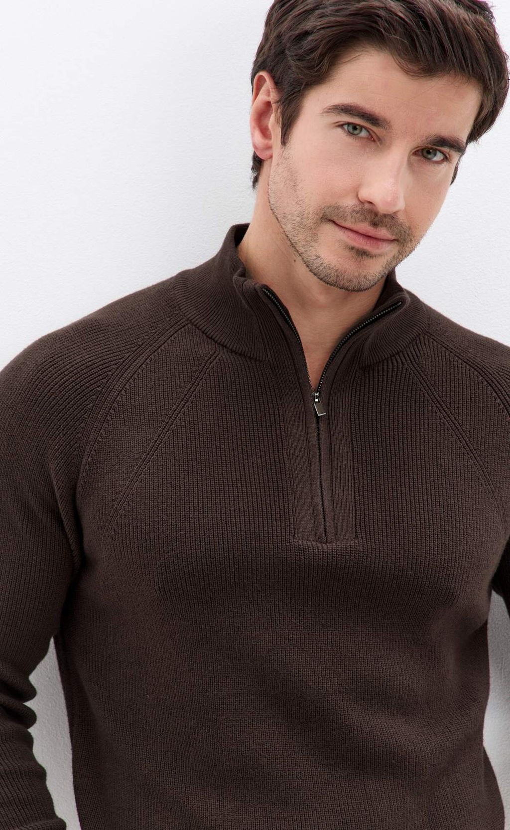 Джемпер Primm P421-15-4702 из хлопка с шерстью коричневый фото 2