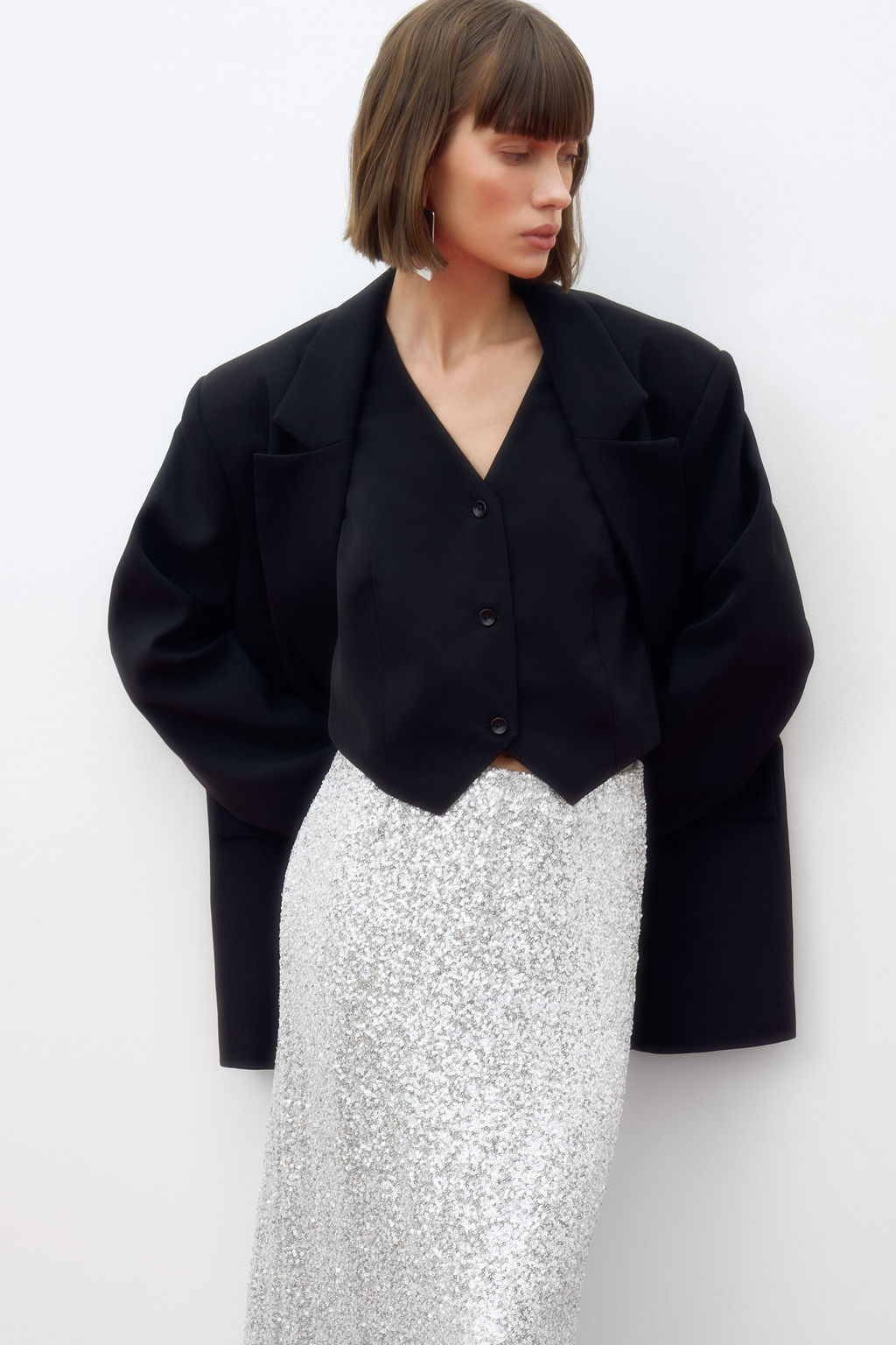 Юбка макси из пайеток - Mollis фото 4