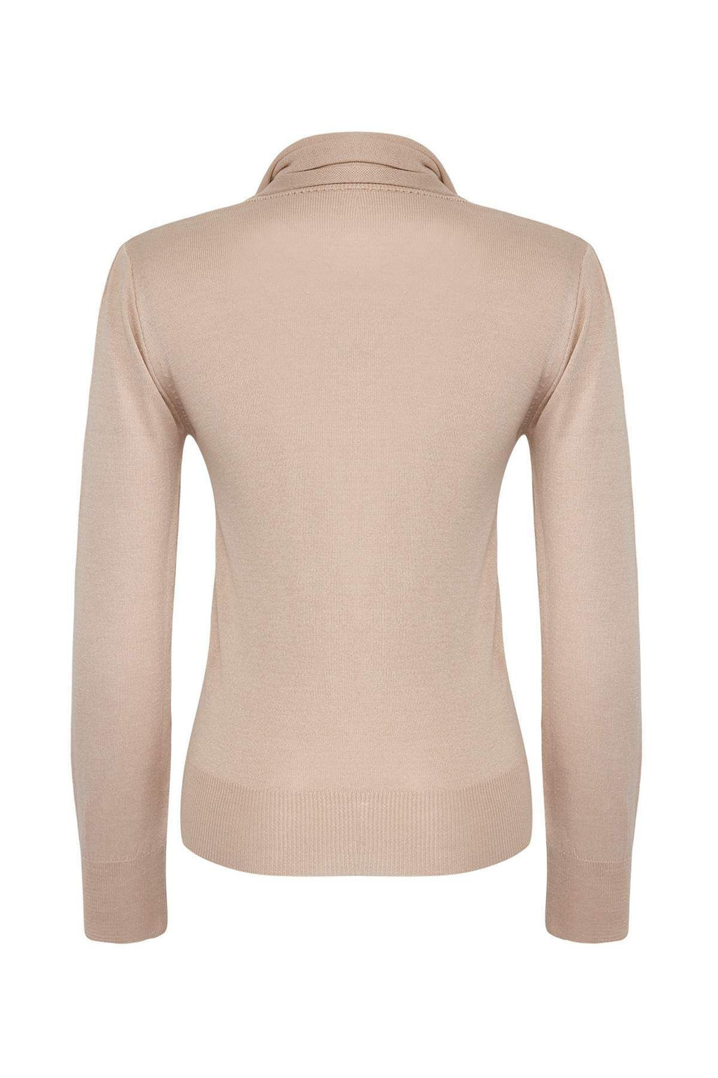 Ozel Koleksiyon Tas Merserize Gorunumlu Sal Yaka Detayl? Triko Kazak TWOAW26KZ00015 - Trendyolmilla фото 6