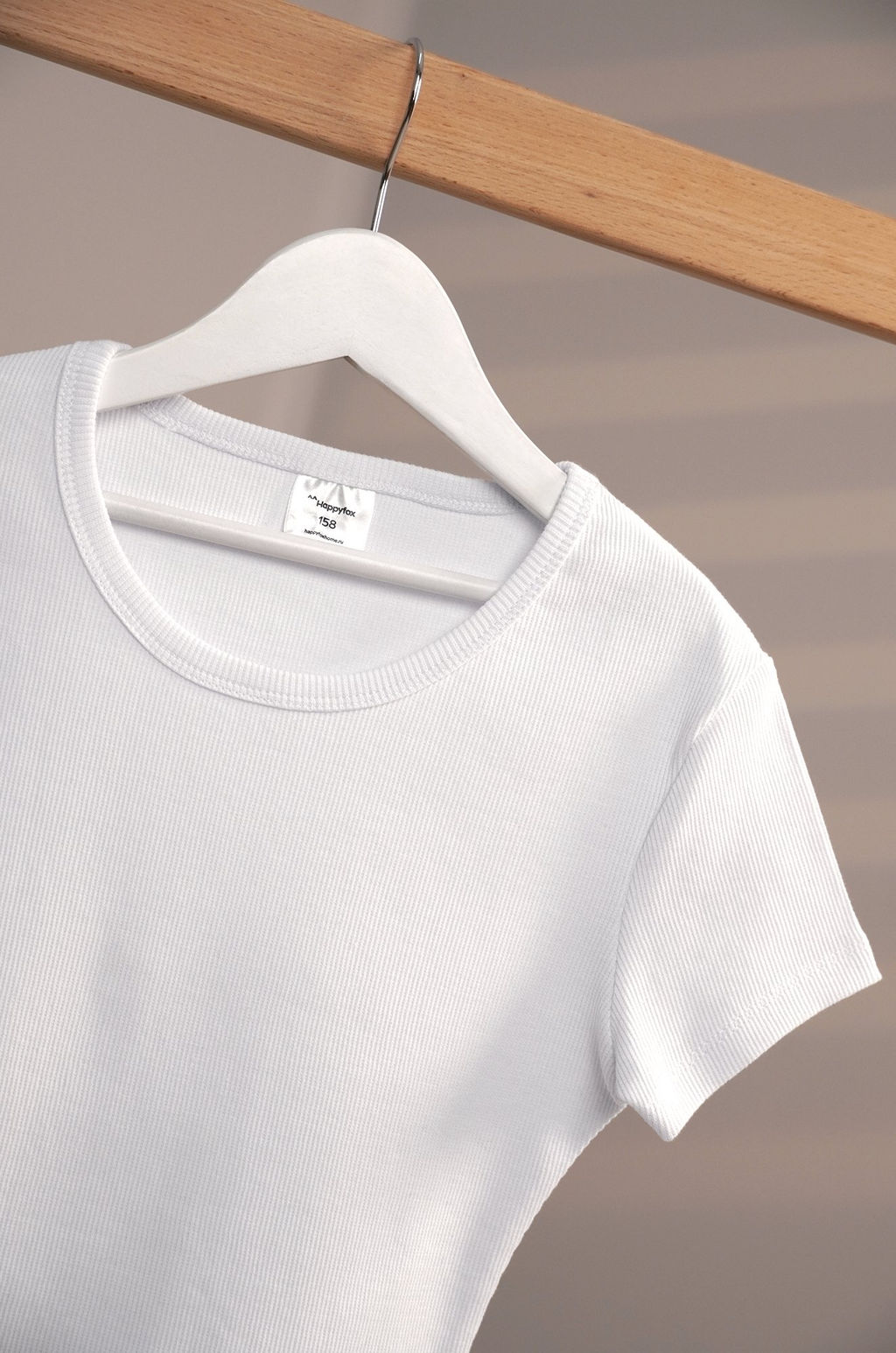 Укороченная футболка в рубчик для девочки Happyfox фото 41