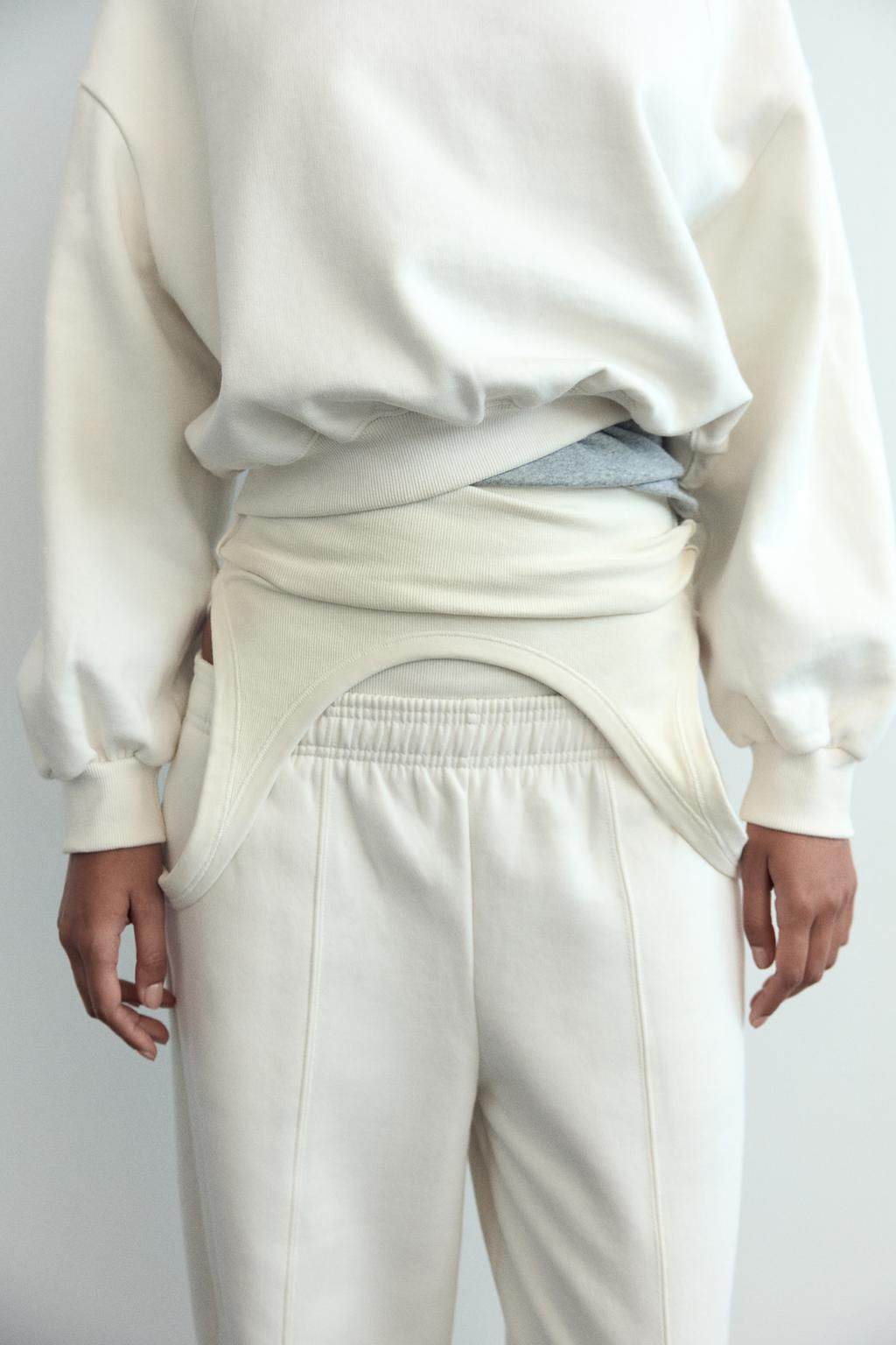 STRAIGHT-LEG PLUSH TROUSERS - Zara фото 36