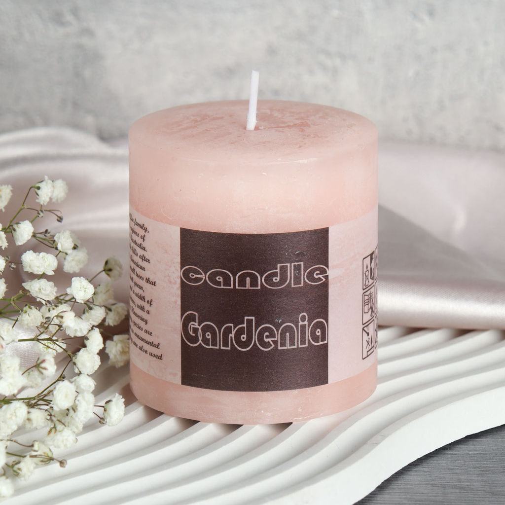 Свеча столбик ароматическая 8 см / ZH-041 /уп 96/ микс (Белый)