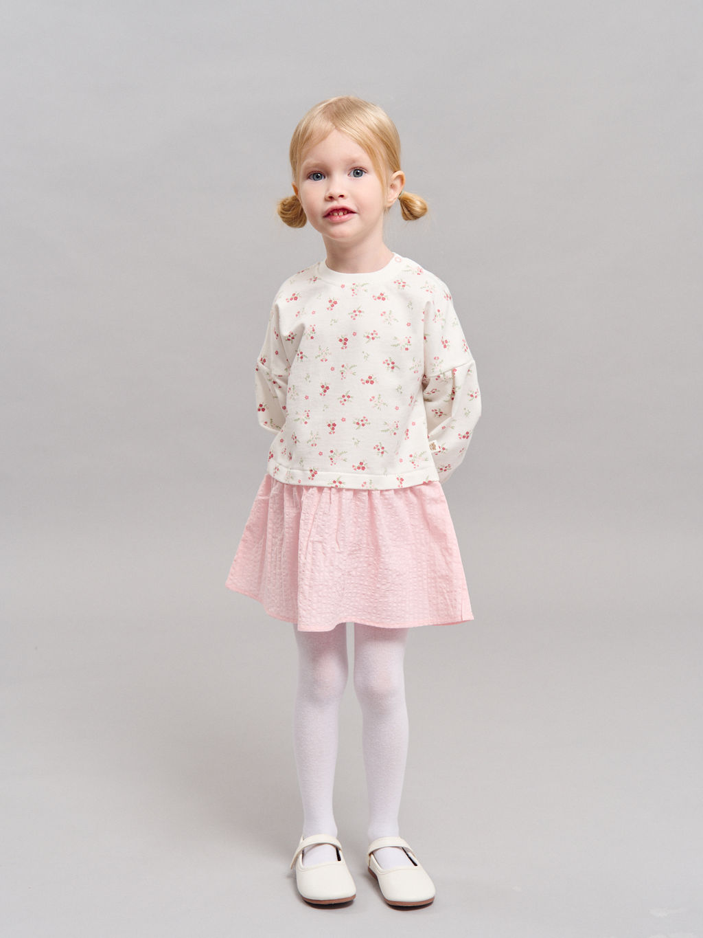 Платье с хлопковой юбкой Цветы 0+ - Bungly фото 7