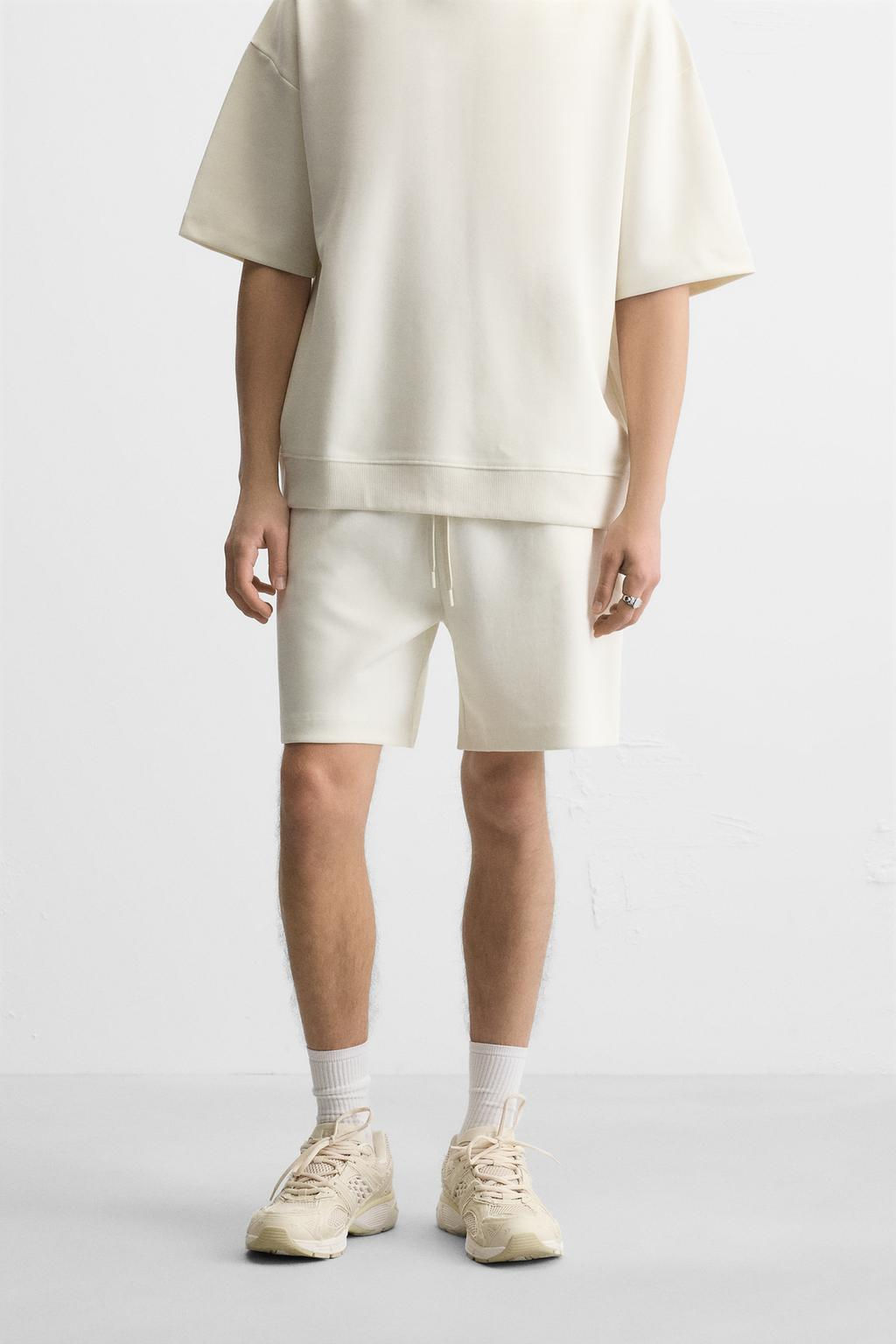 INTERLOCK TEXTURED BERMUDA SHORTS - Zara фото 20
