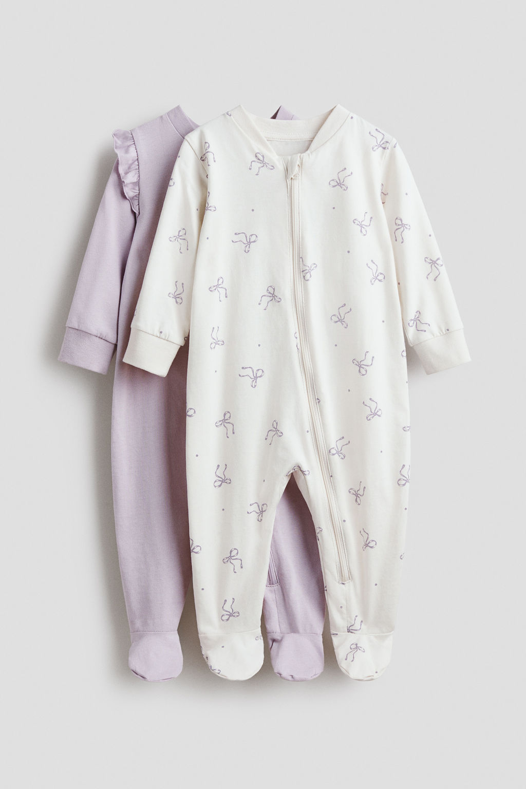 Pack de 2 pijamas enteros con cremallera