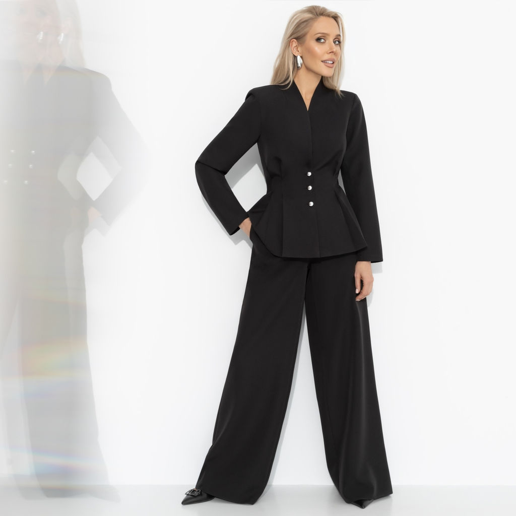 Брючный костюм приталенный, Время знаков (2 в 1, светская львица) - Charutti фото 2
