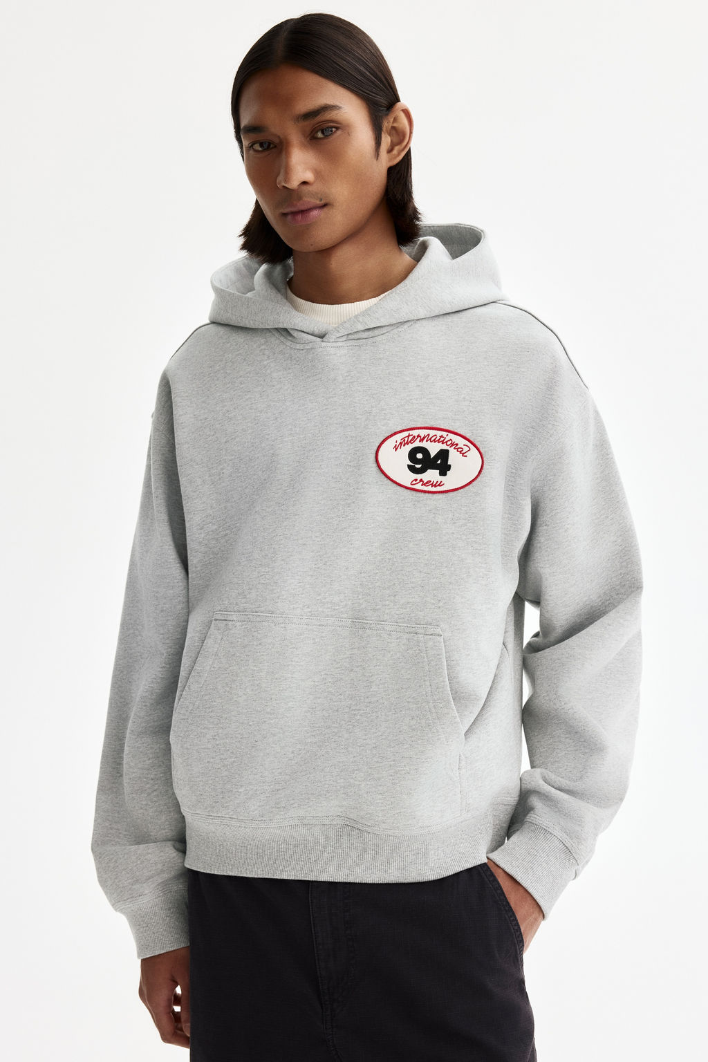 Sudadera con motivo y capucha Loose Fit - H&m фото 4