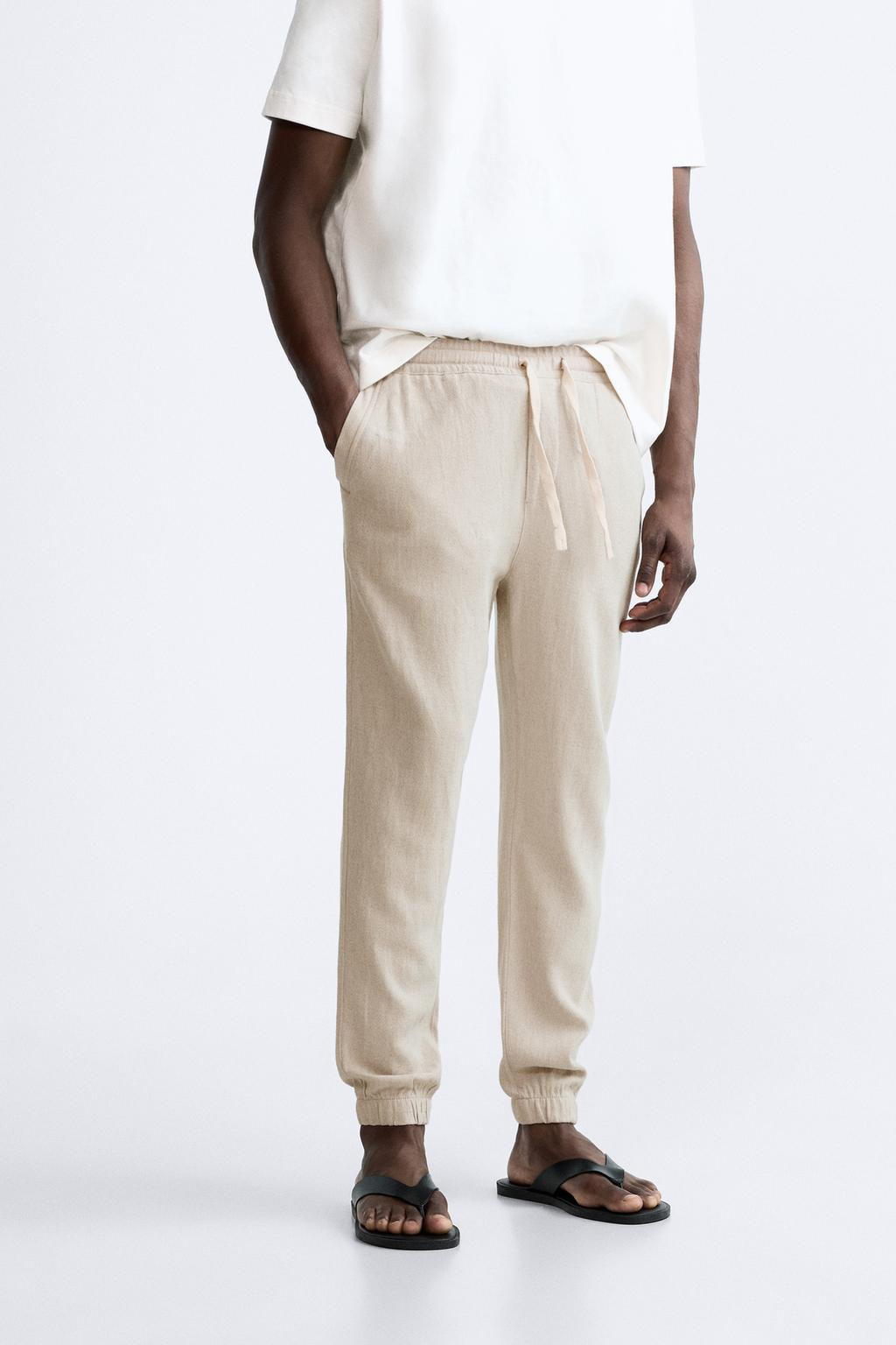 VISCOSE - LINEN TROUSERS - Zara фото 2
