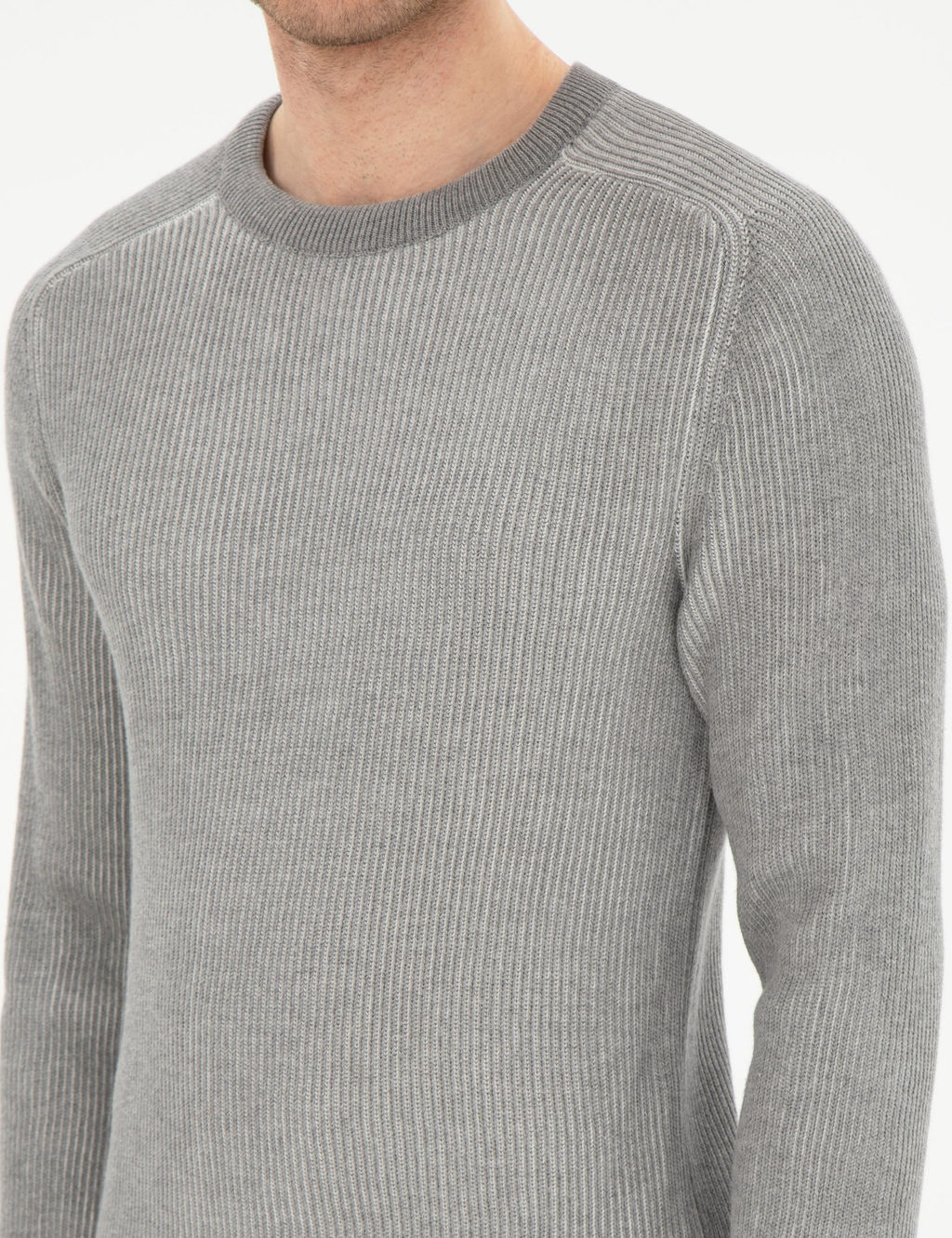 Bordo Slim Fit Bisiklet Yaka Triko Kazak - Pierre cardin фото 7