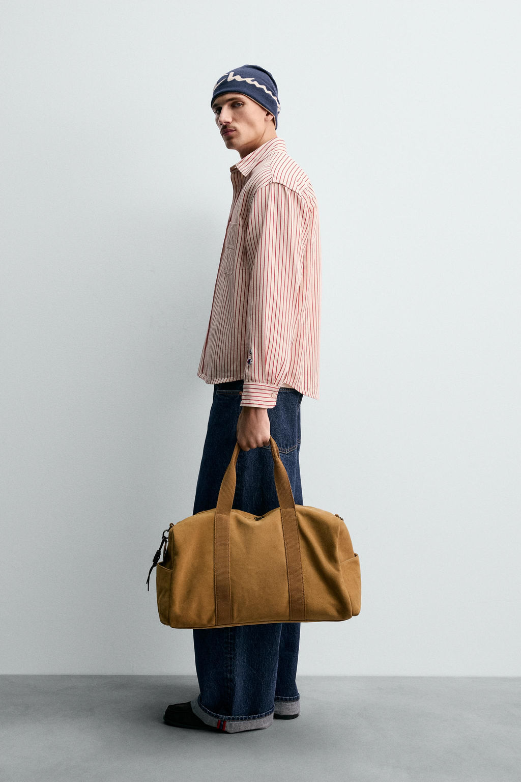 STRIPED SHIRT WITH CHAMPION ® X ZARA PATCHES  фото 4