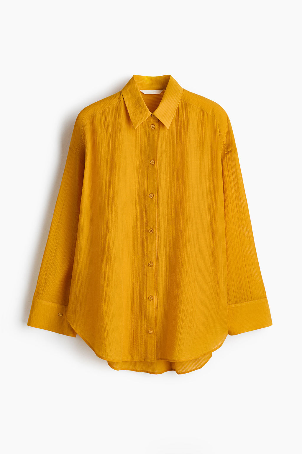 Camisa oversize con efecto arrugado - H&m фото 7