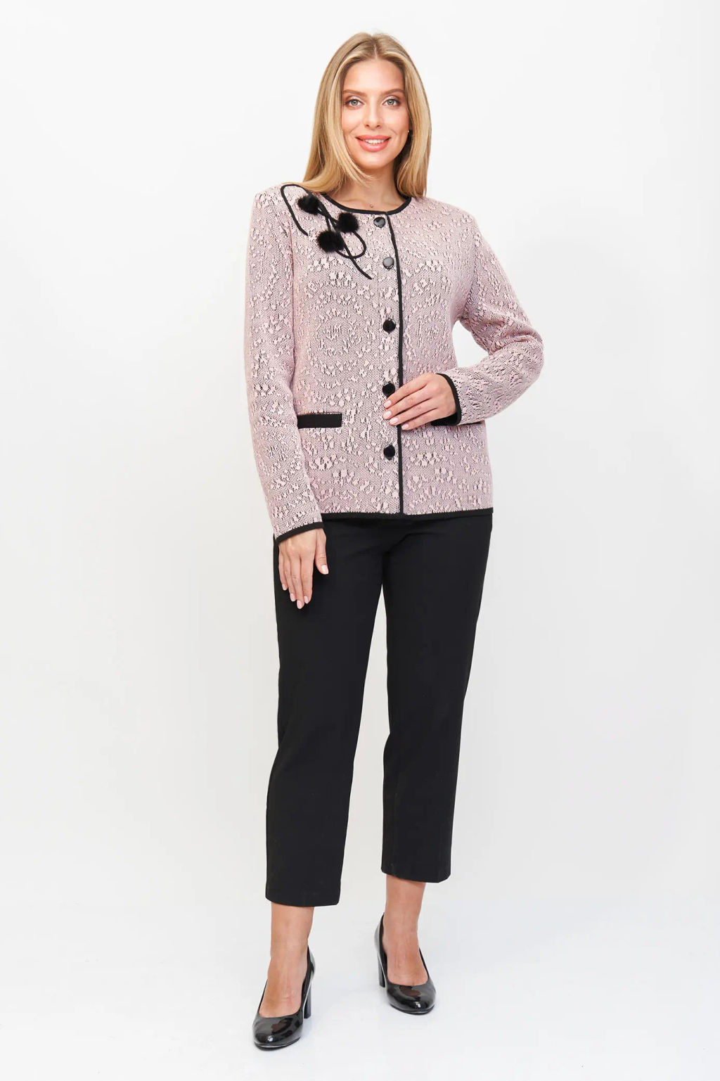 БЕЛАРУСЬ Жакет Д 3131/черно-розовый