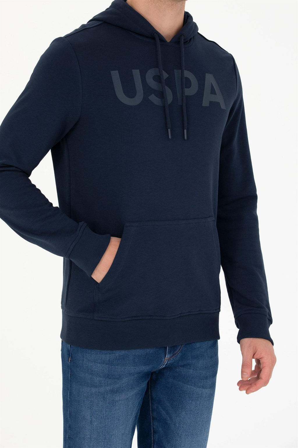 U. S. Polo Assn / Мужской темно-синий базовый свитшот - U.s. polo assn фото 13